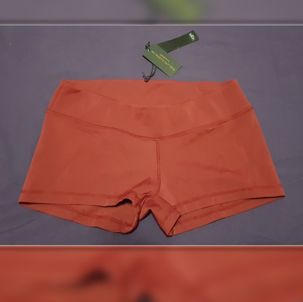 Red sport shorts